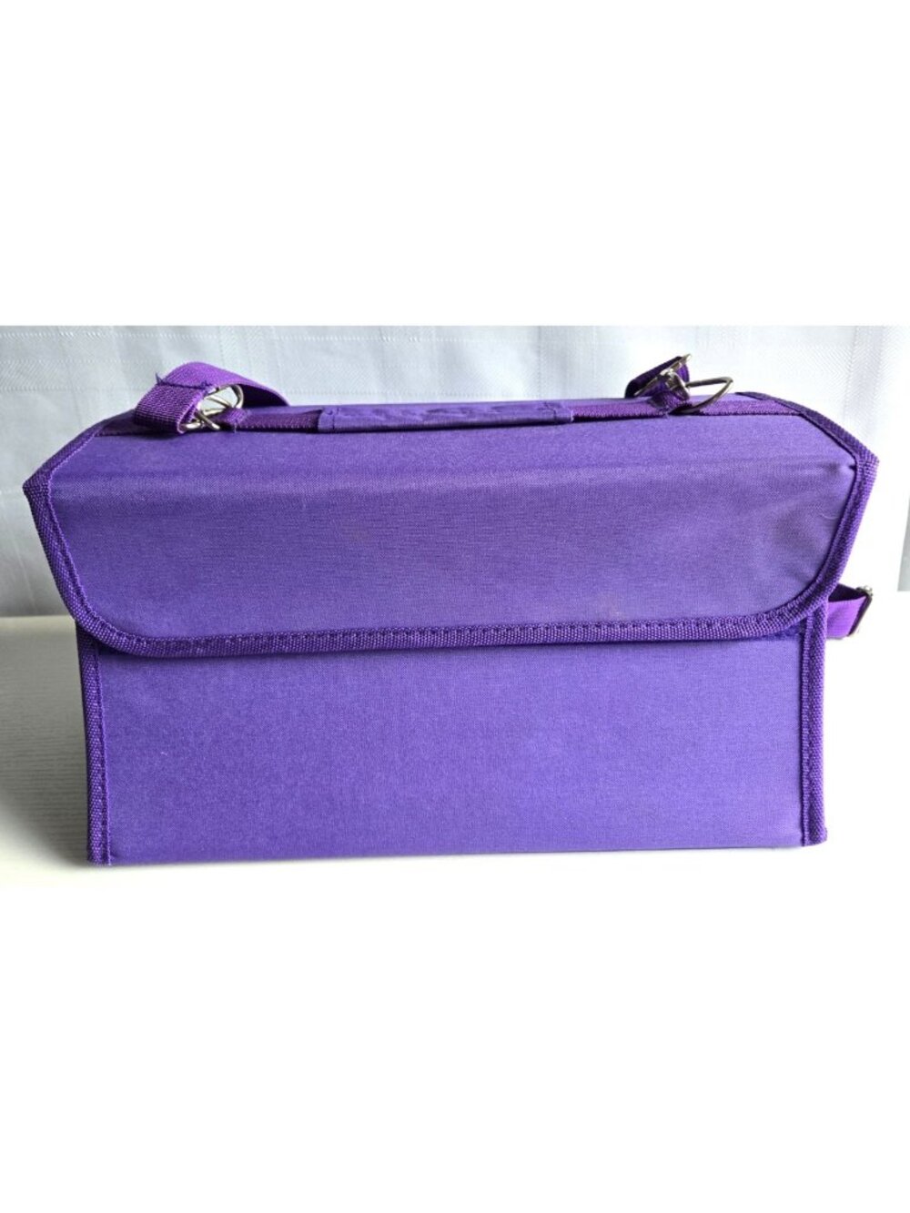 84-Seed Bead Storage Purple Bead Tube Organizer Craft Case Portable Handle Strap